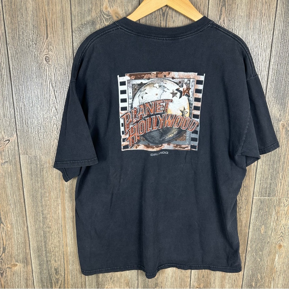 Planet Hollywood Orlando FL Graphic Double Sided T-Shirt Short Sleeve Size XL